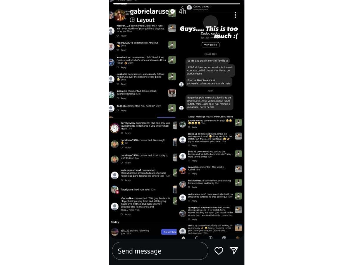 Ruse's Instagram story