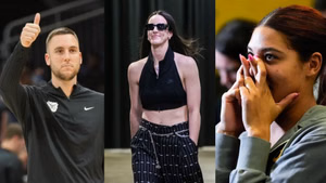 Caitlin Clark’s BF Connor McCaffery, ex-teammate Jada Gyamfi hype up Fever star as she dons signature apparel with Nike