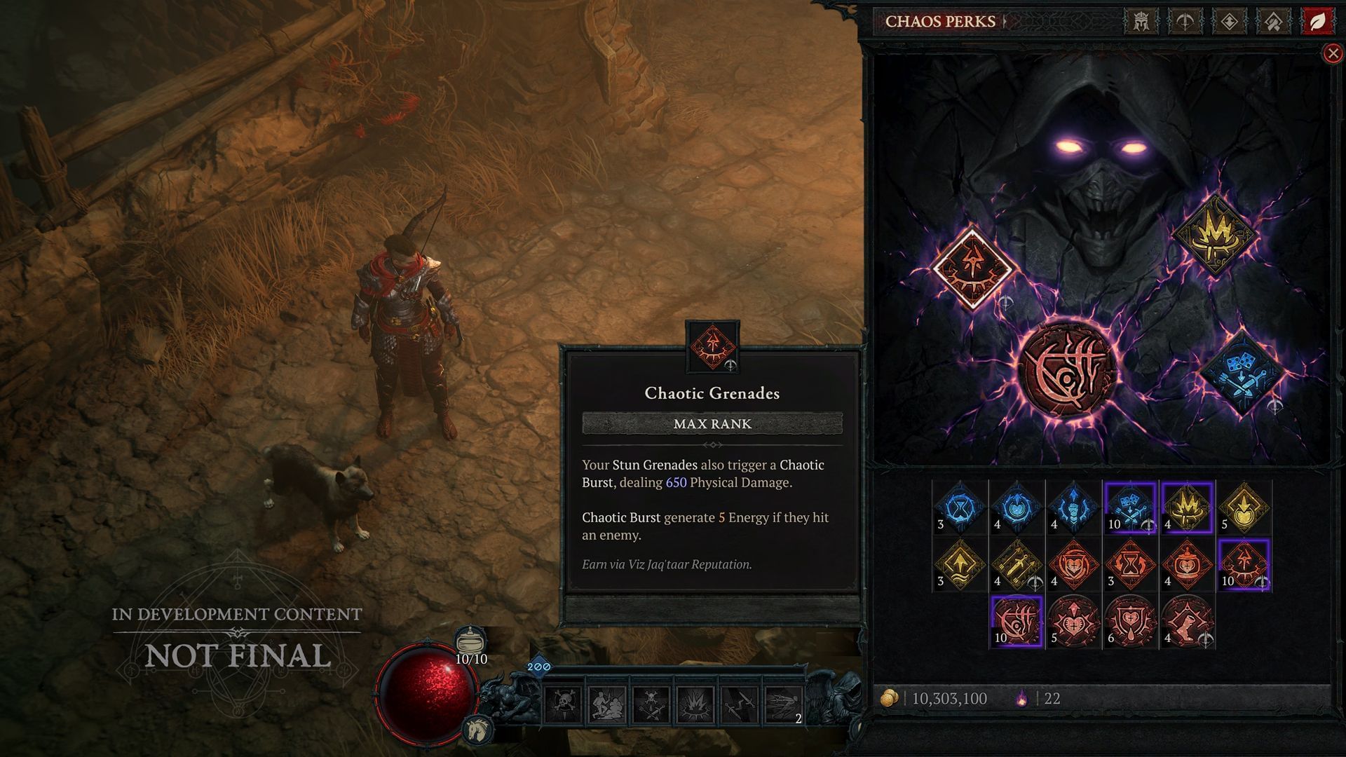Players can equip a total of 4 perks which includes one unique and 3 non-unique perks of their choice (Image via Blizzard Entertainment)