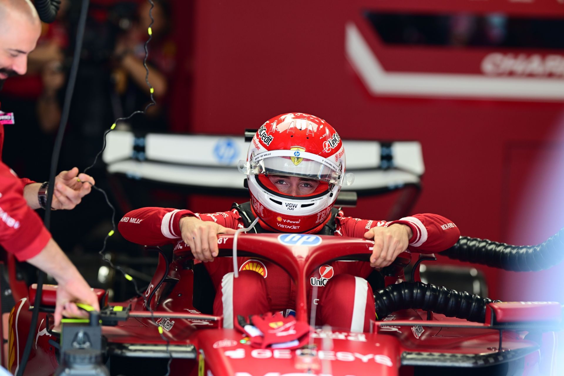 Charles Leclerc at the 2025 F1 Grand Prix of Hungary - Source: Getty