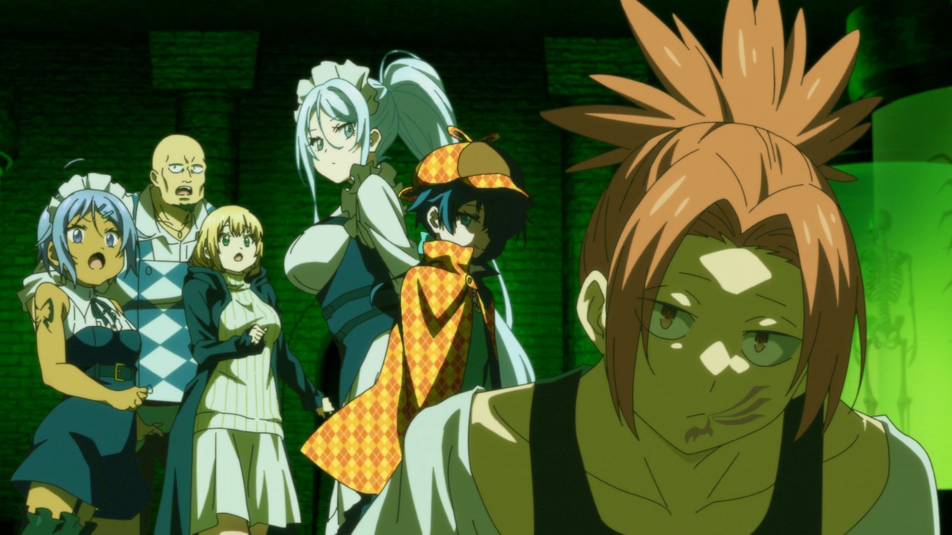 Lloyd and co inside the lab (Image via Tsumugi Akita Animation Lab)