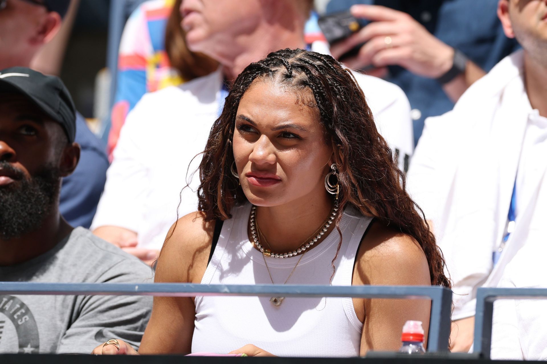 Ben Shelton&#039;s girlfriend, Trinity Rodman, pictured at the 2025 US Open | Image Source: Getty