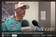 Denny Hamlin's comments on Austin Hill suspension. Source: @Youtube/Frontstretch