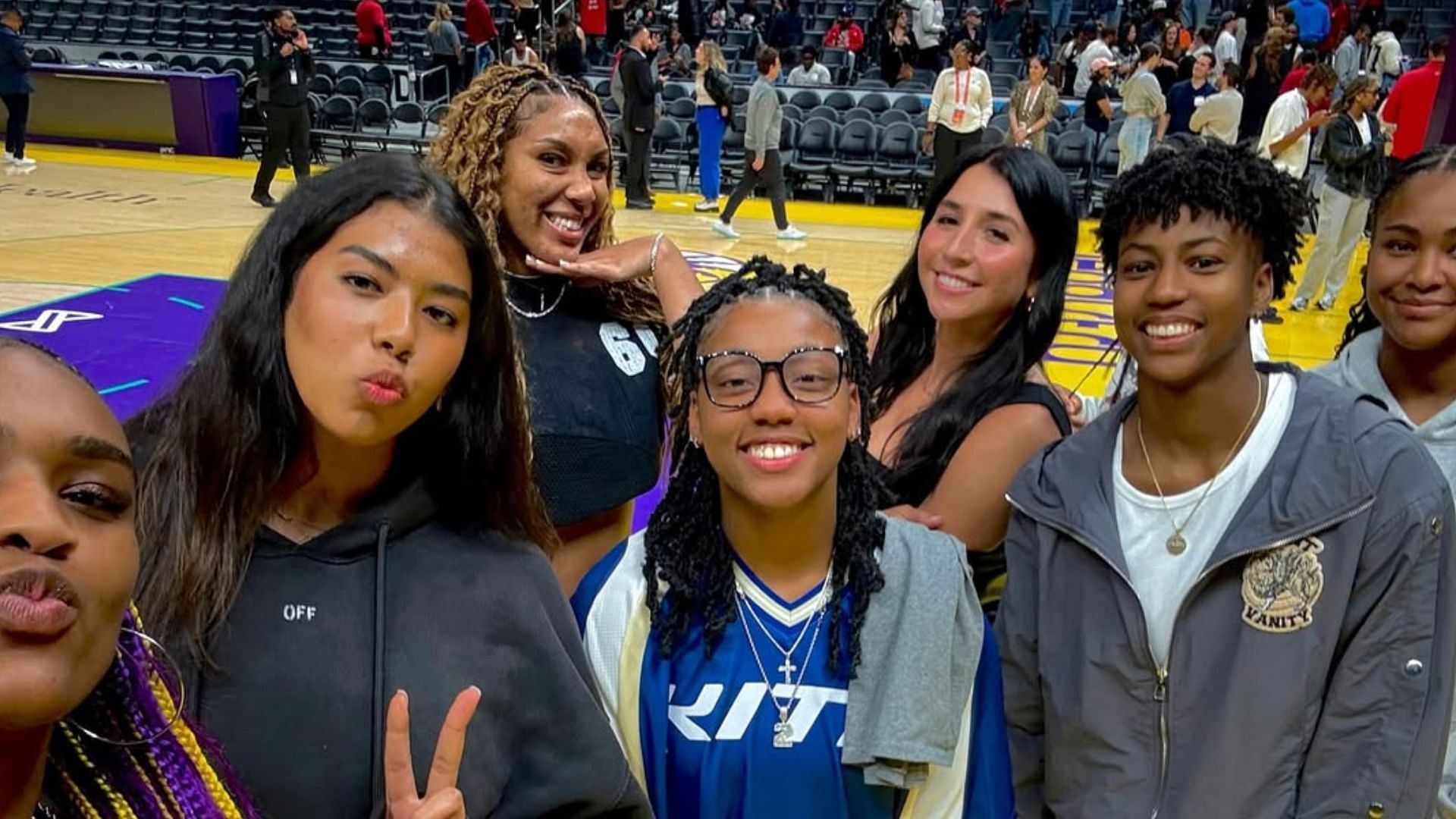 UConn star Kamorea Arnold &amp; Jana El Alfy reunite with ex-Husky teammate Aaliyah Edwards in latest IG snaps - Image source: Instagram/aaliyahedwards_24