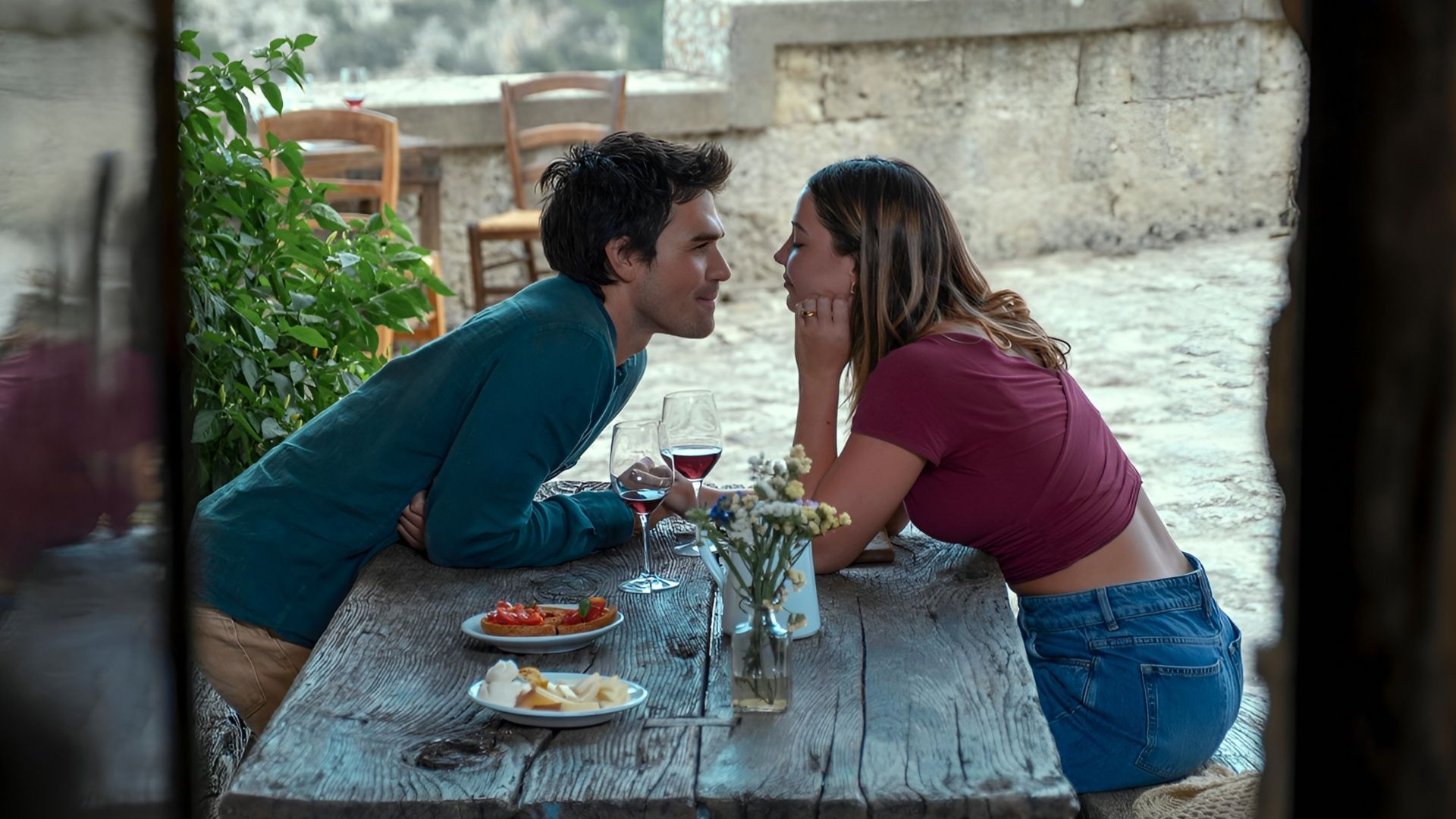 Heather and Jack share a quiet moment that hints at the intimacy later challenged by secrets in The Map that Leads to You. (Image via Amazon Prime Video)