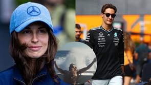 George Russell's girlfriend Carmen Mundt shares a picture of the driver flexing his ripped physique