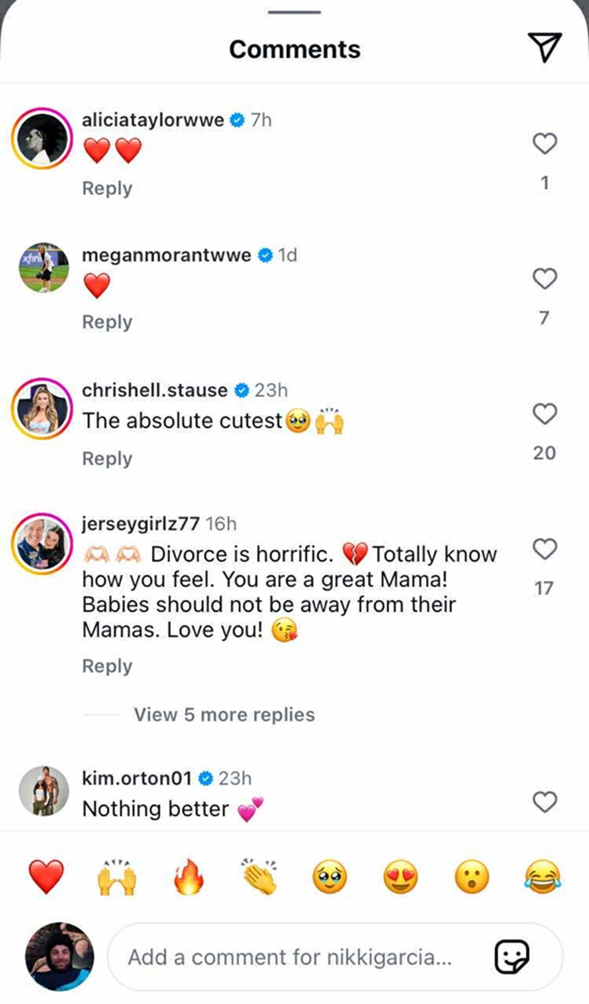 Several WWE stars have reacted to Nikki&#039;s post [Image credit: Bella&#039;s Instagram]