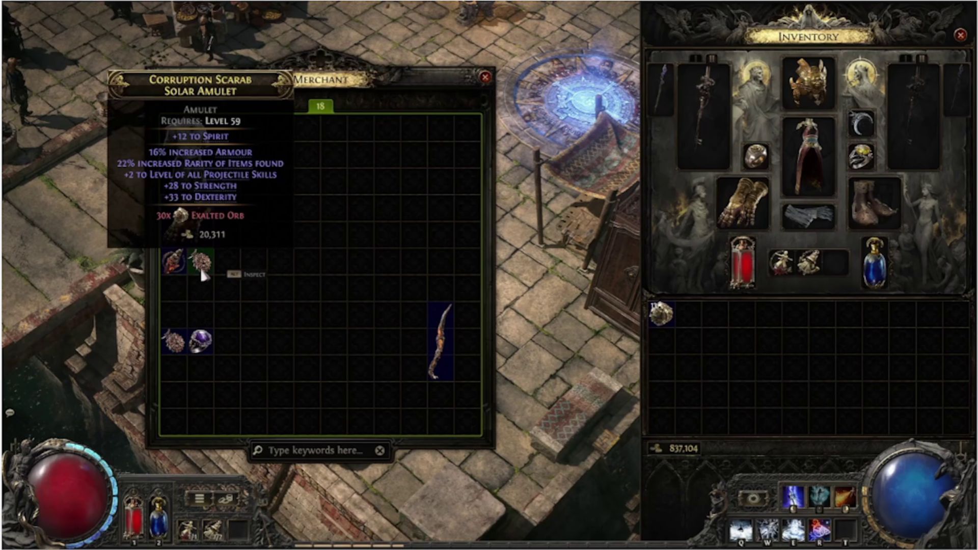 Buying items in Path of Exile 2 will also cost Gold (Image via Grinding Gear Games)