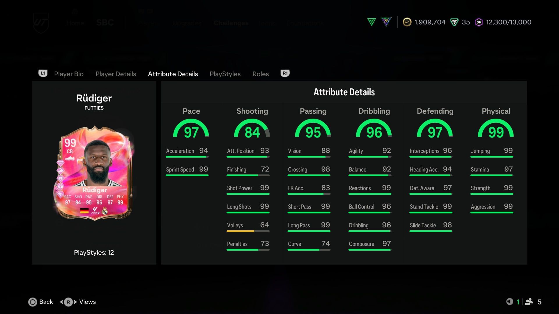 The stats (Image via EA Sports)