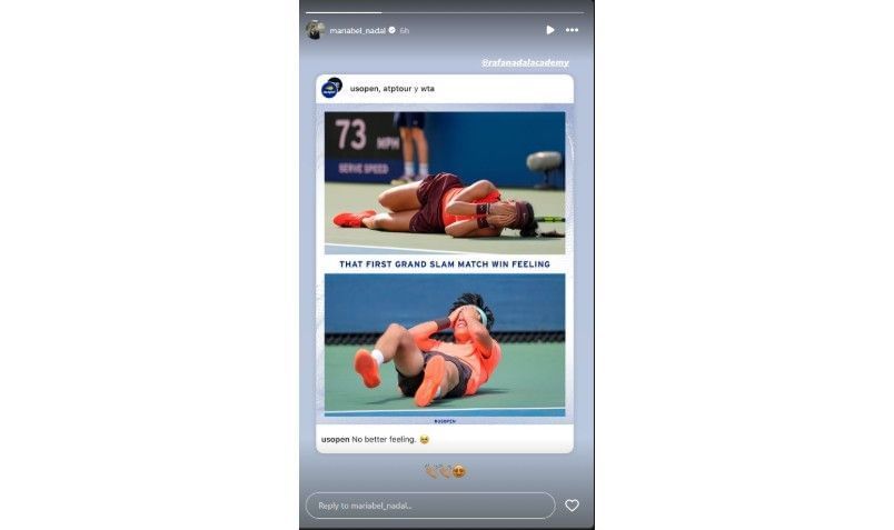 Screenshot of Maribel Nadal&#039;s Instagram story | Source: IG/mariabel_nadal