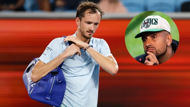 Nick Kyrgios delivers 4-word verdict on Daniil Medvedev after Russian's controversial actions during US Open 1R loss