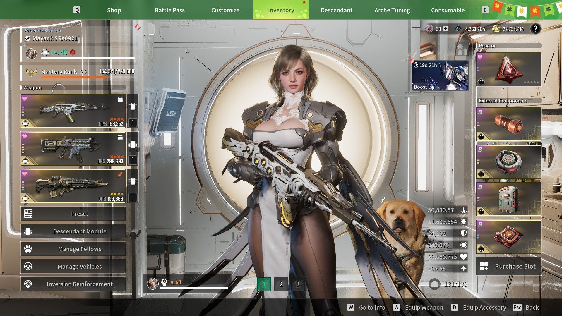 Serena is the best Descendant against Wall Crasher (Image via Nexon)