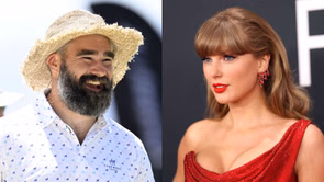 "I've never seen someone so big move so fast" - Taylor Swift describes seeing a shirtless Jason Kelce jumping out of a window with Bills Mafia