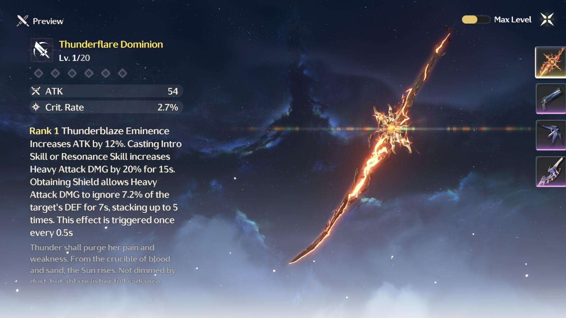 Thunderflare Dominion in Wuthering Waves