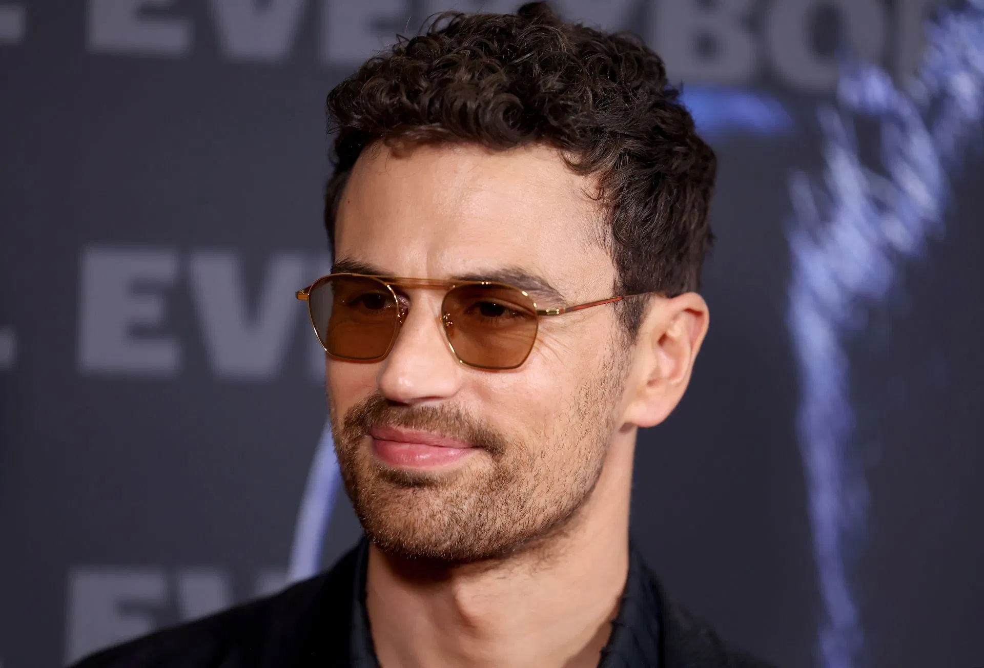 Theo James at the movie premiere in Los Angeles (Image via Getty)