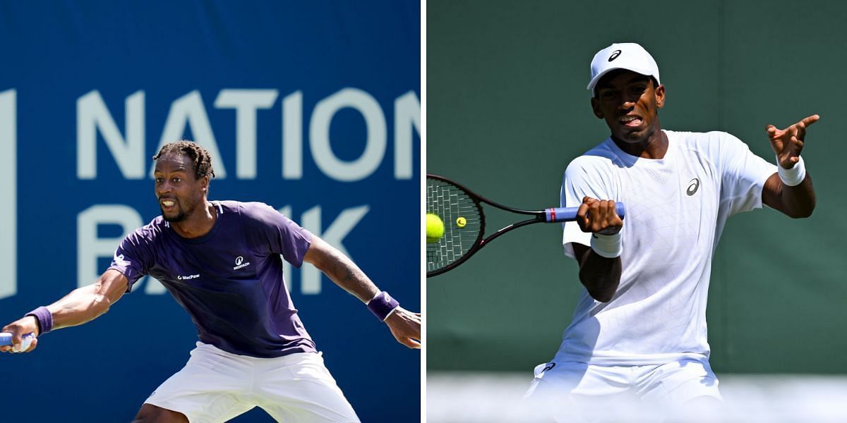 Gael Monfils (L) vs Nishesh Basavareddy (R) preview, (Source: Getty Images)