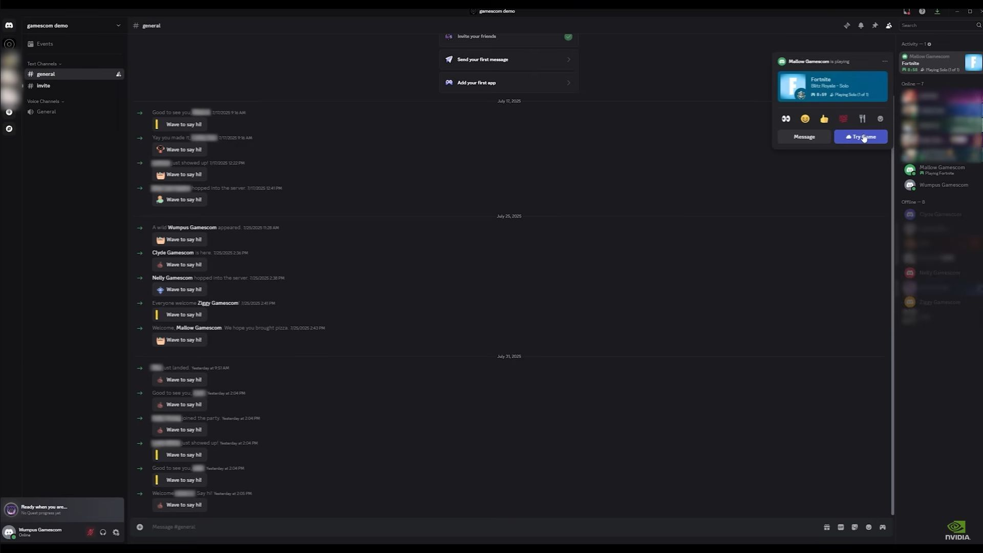 Gamers can simply click one button and jump into their favorite supported title without having to wait for long downloads or additional downloads (Image via YouTube/Nvidia GeForce)