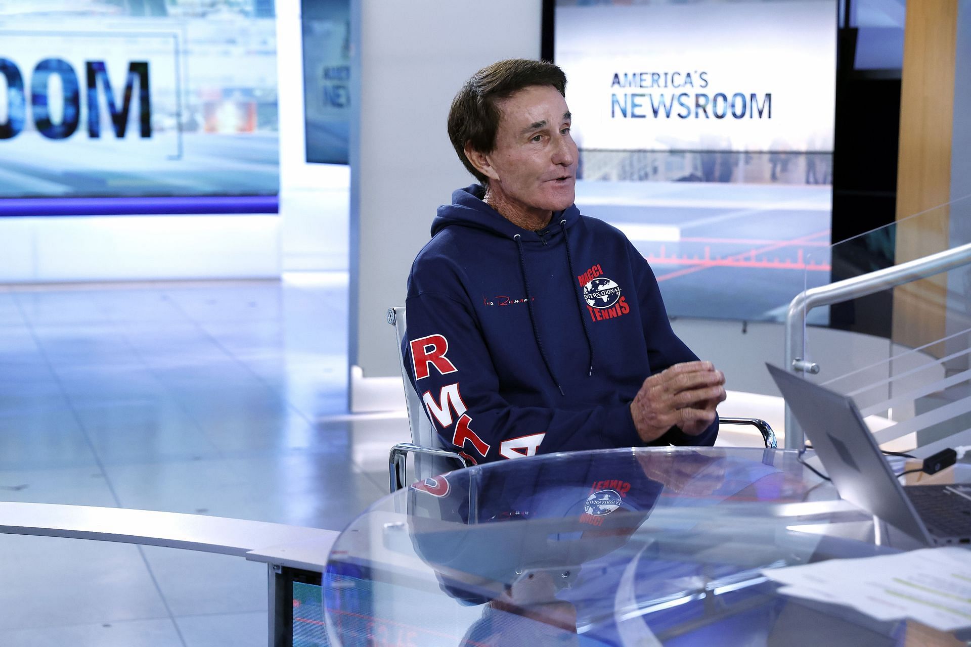 Serena Williams and Venus Williams&#039; former coach, Rick Macci, at Fox News&#039; &quot;America&#039;s Newsroom&quot; - Source: Getty