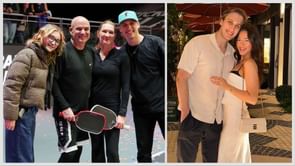 Andre Agassi and Steffi Graf's son Jaden twins with girlfriend Catherine Holt in coordinated black outfits for "perfect date night"