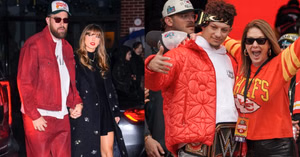 Patrick Mahomes' mom Randi dropped 4-word reaction on Taylor Swift-Travis Kelce engagement