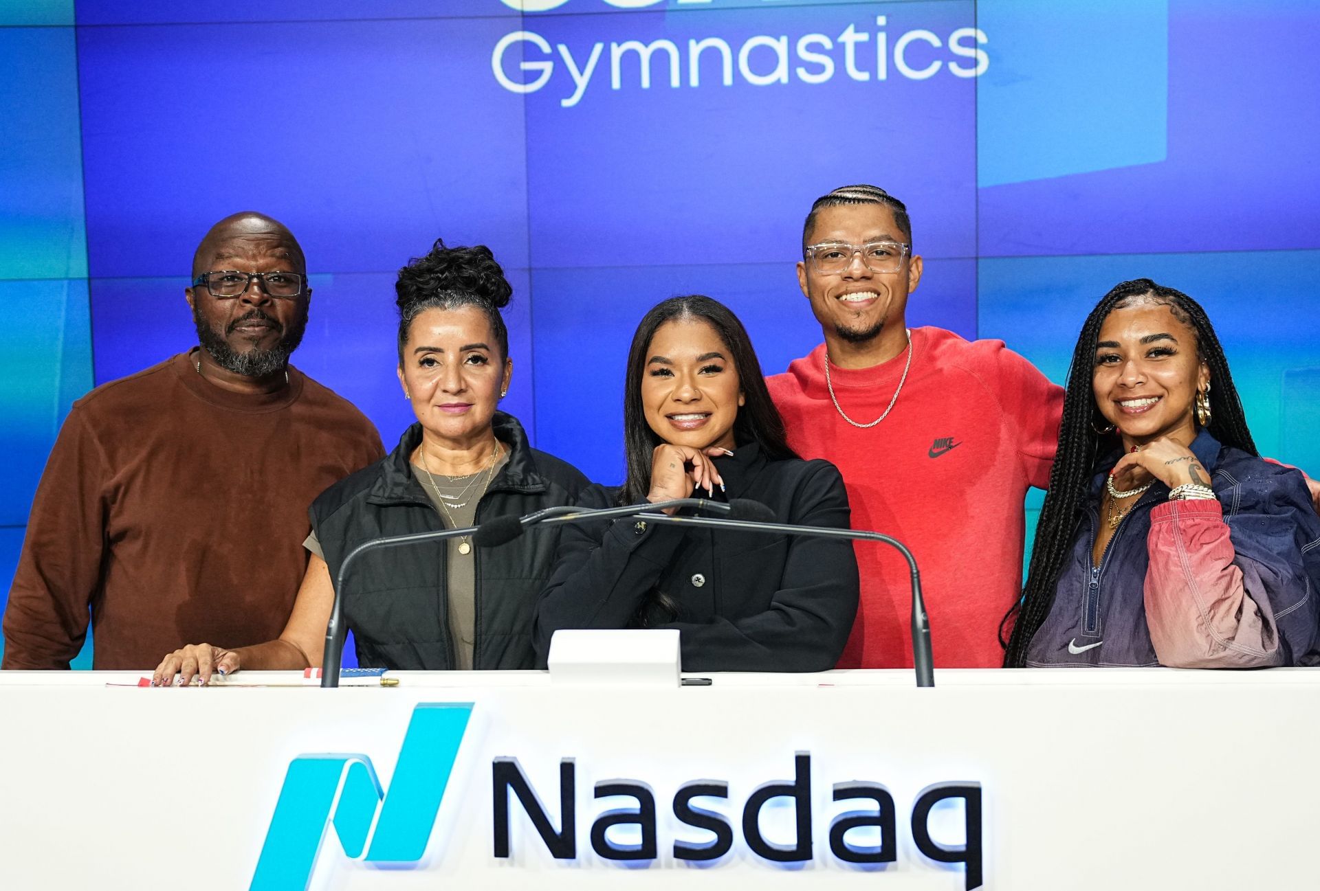 Jordan Chiles with her family [Image Source: Getty]