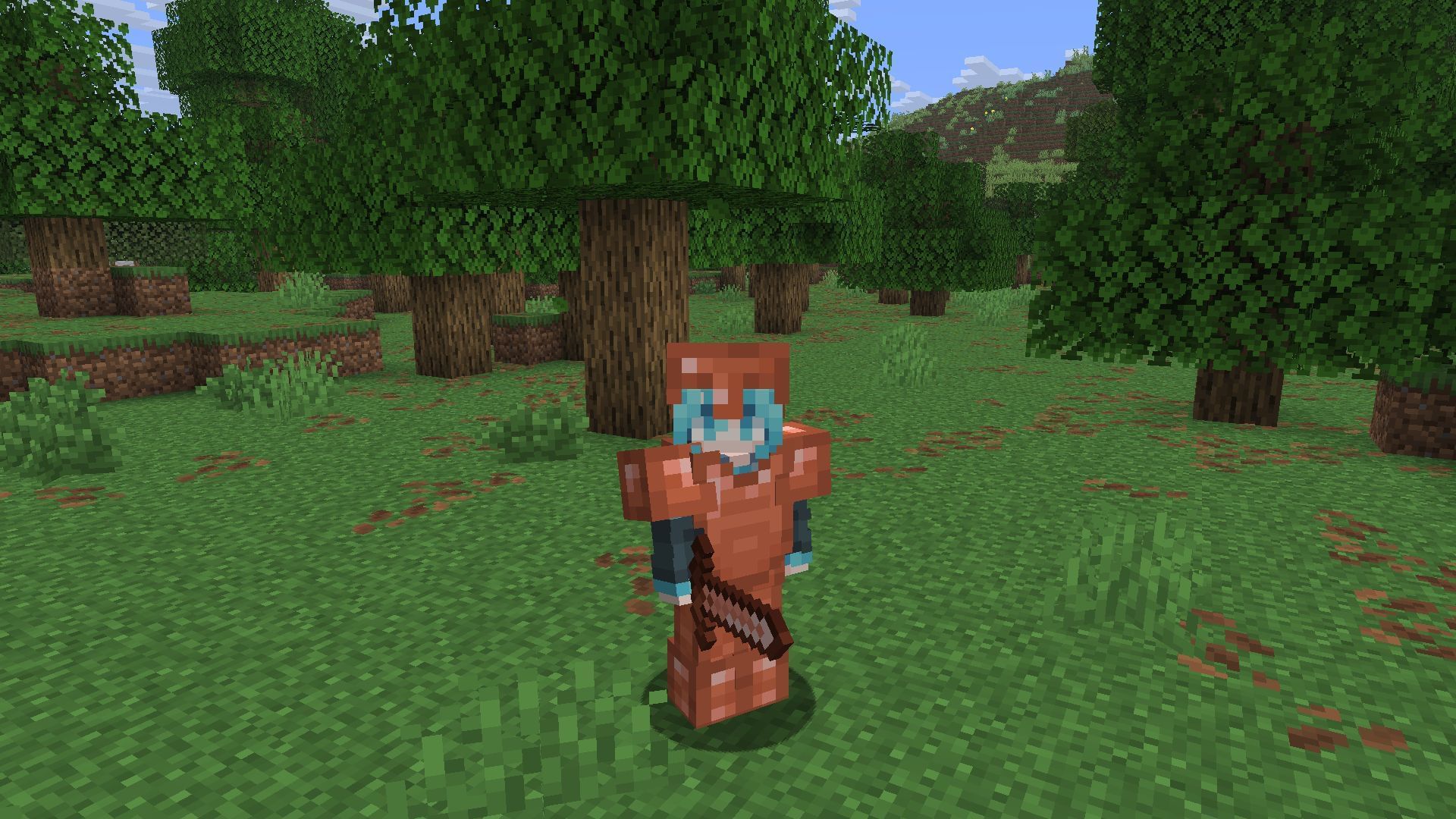 The Fall Game Drop 2025 will add new copper weapons and armor (Image via Sportskeeda Gaming || Mojang Studios)