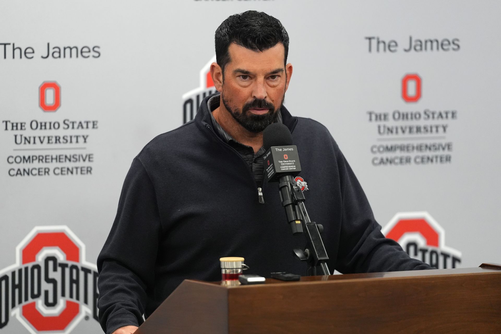 Press Conference With Ohio State Head Coach Ryan Day Ahead Of The Ohio State-Texas Game - Source: Getty