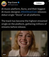 ImOliver dropped his debut single, (Photo via X/@PopCrave)