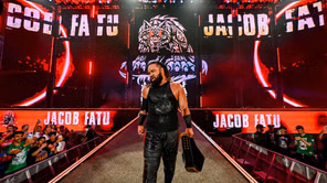 Jacob Fatu seen with a current female WWE champion