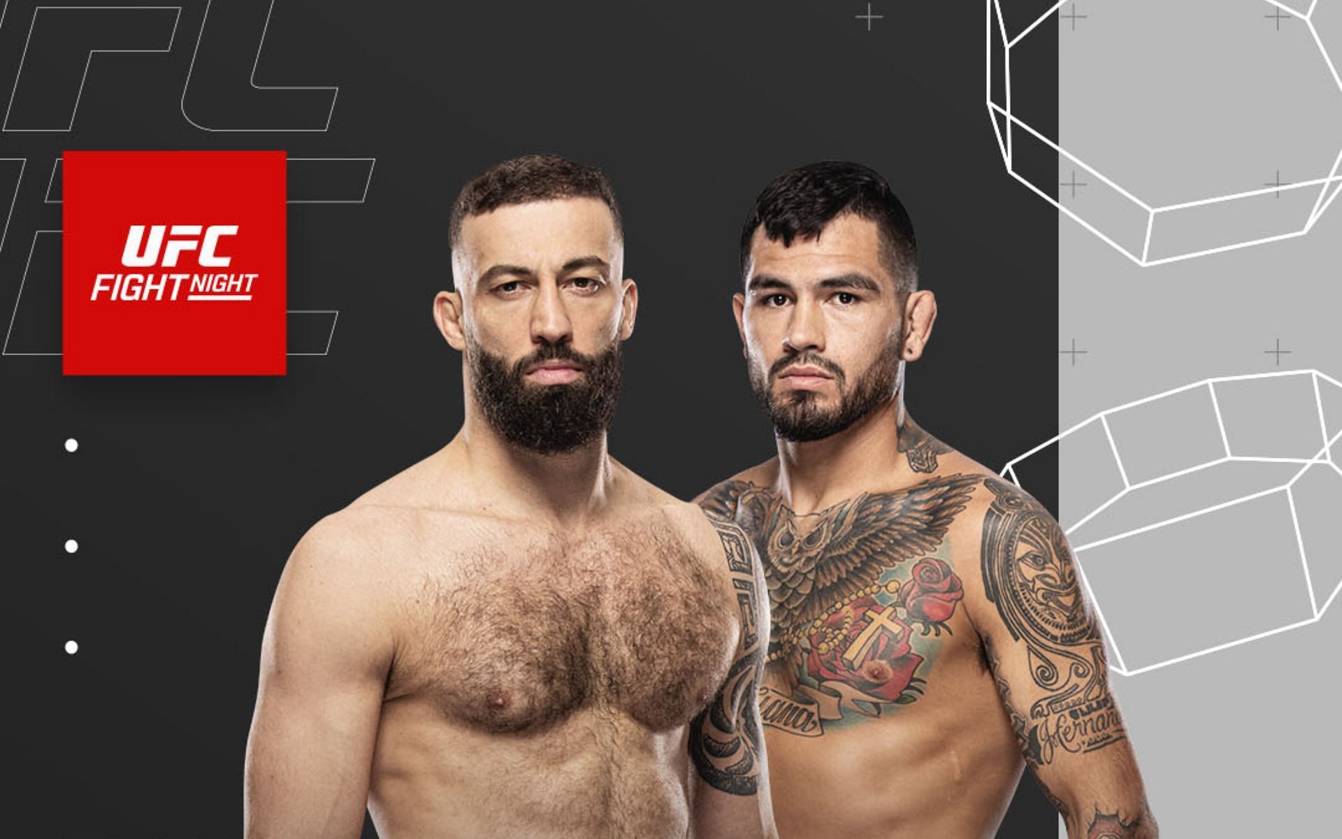 Roman Dolidze (left) will take on Anthony Hernandez (right) at UFC Vegas 109. [Image courtesy: @ufc on Instagram]