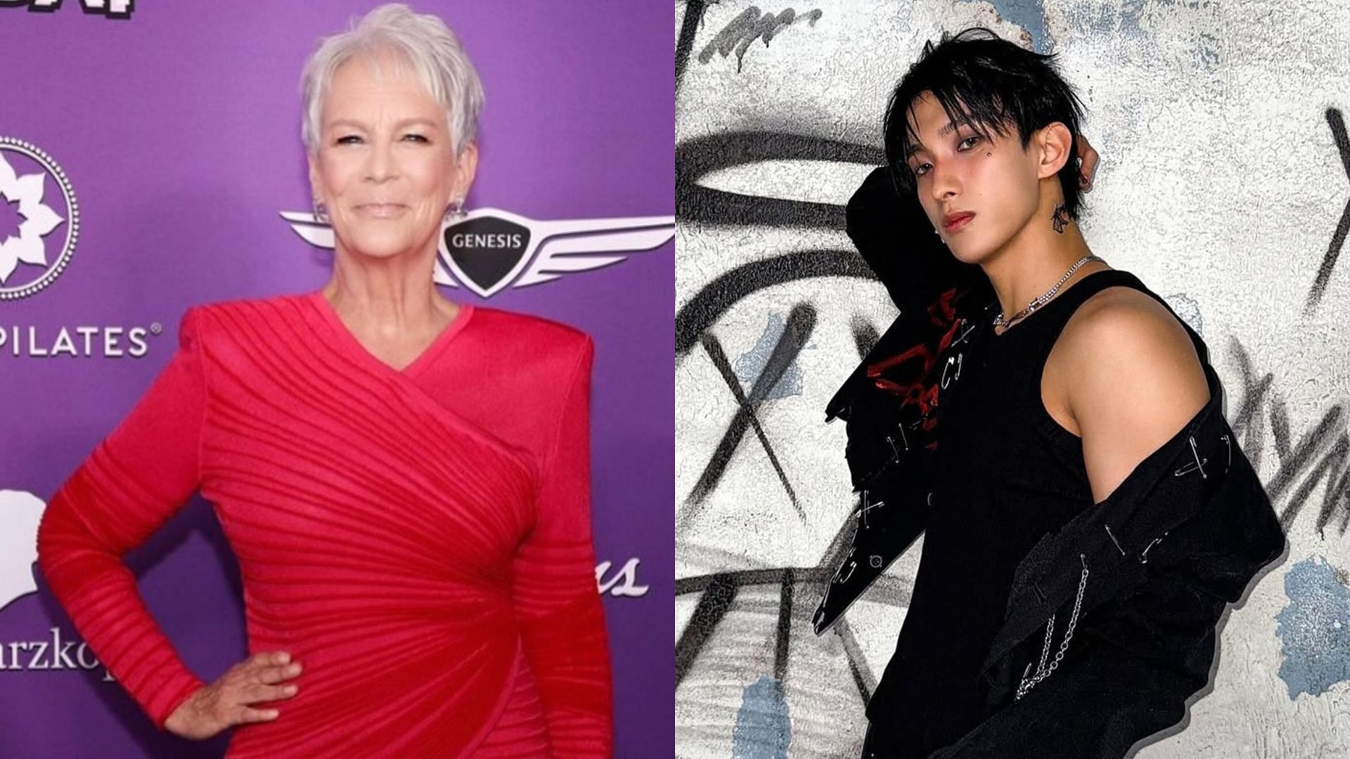Jamie Lee Curtis exposes SEVENTEEN&rsquo;s Dokyeom bias, hilariously references Coldplay &lsquo;Kiss Cam&rsquo; scandal (Images Via Instagram/@jamieleecurtis, @dk_is_dokyeom) 