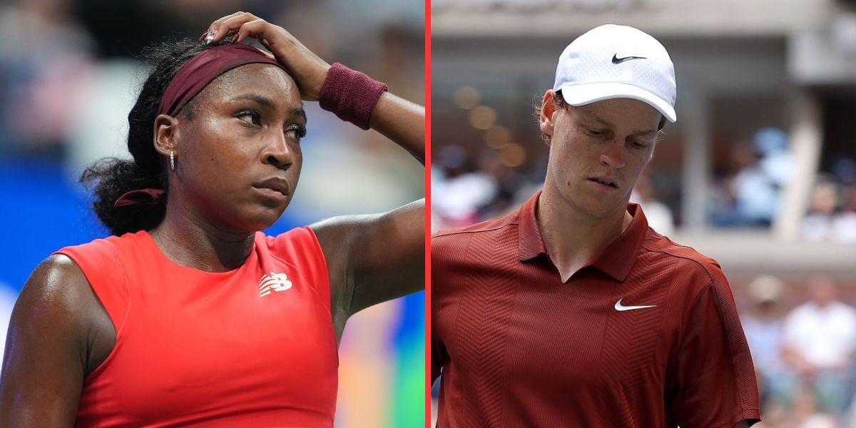 Coco Gauff (left), Jannik Sinner (right), Sources: Getty