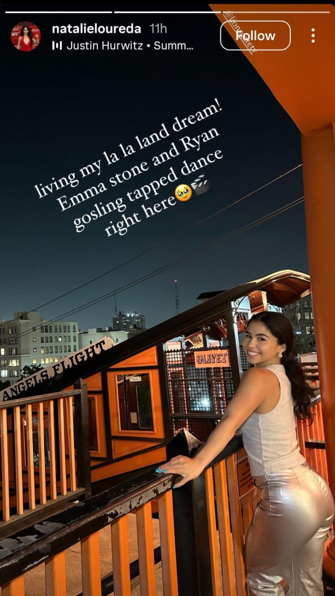 An image of Natalie Loureda&#039;s story [Image via Instagram - @natalieloureda]