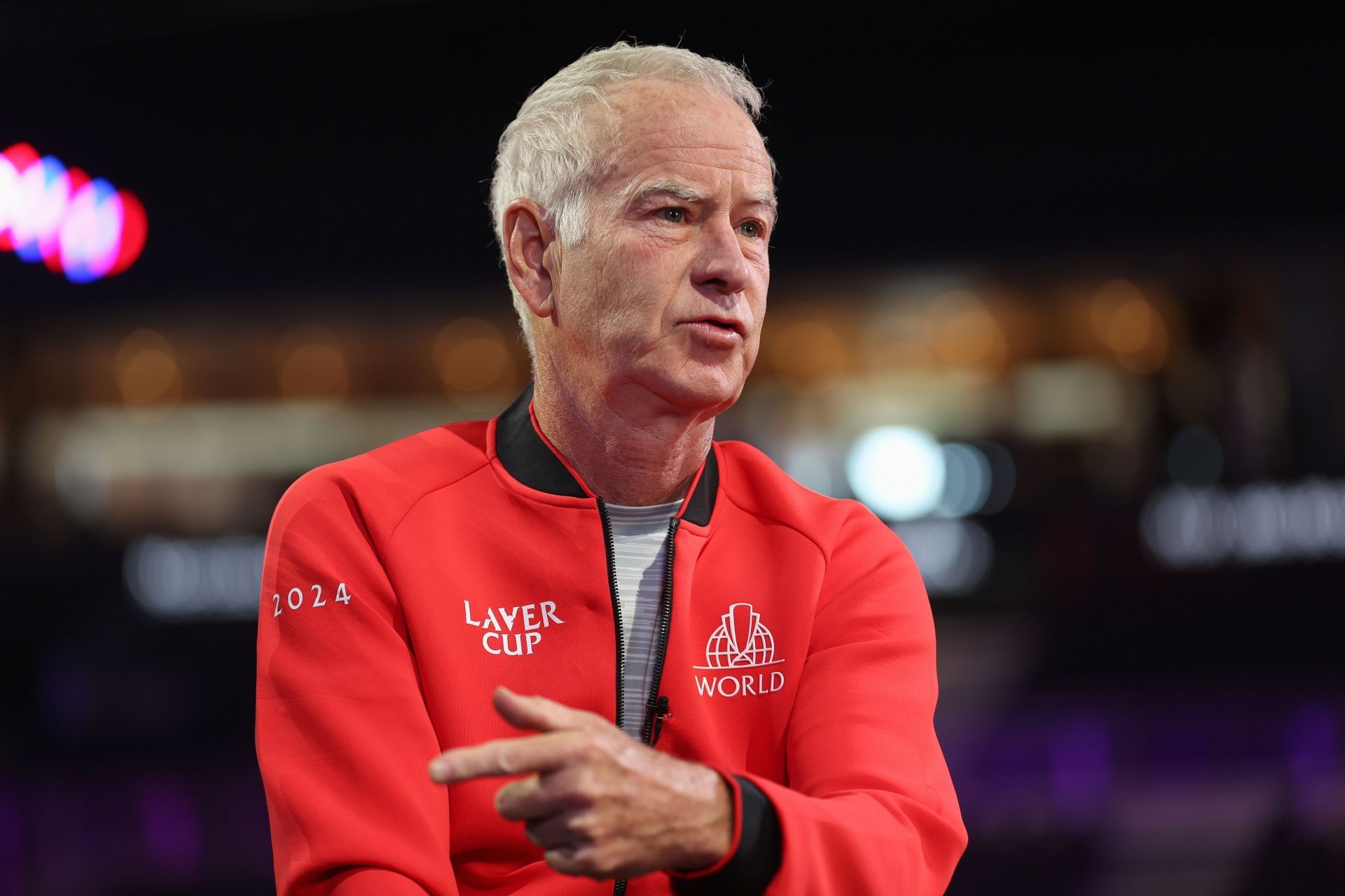John McEnroe at the 2024 Laver Cup. Image: Getty