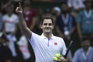 Roger Federer in his signature Uniqlo polo. (Source: Getty)