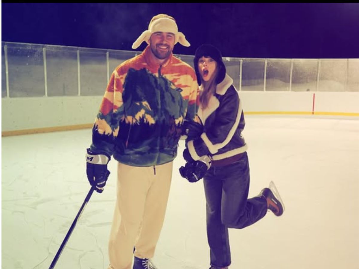 Travis Kelce and Taylor (Image via Instagram/ @killatrav)