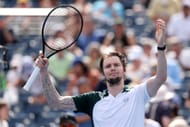 Alexander Bublik in action at the US Open (Getty)