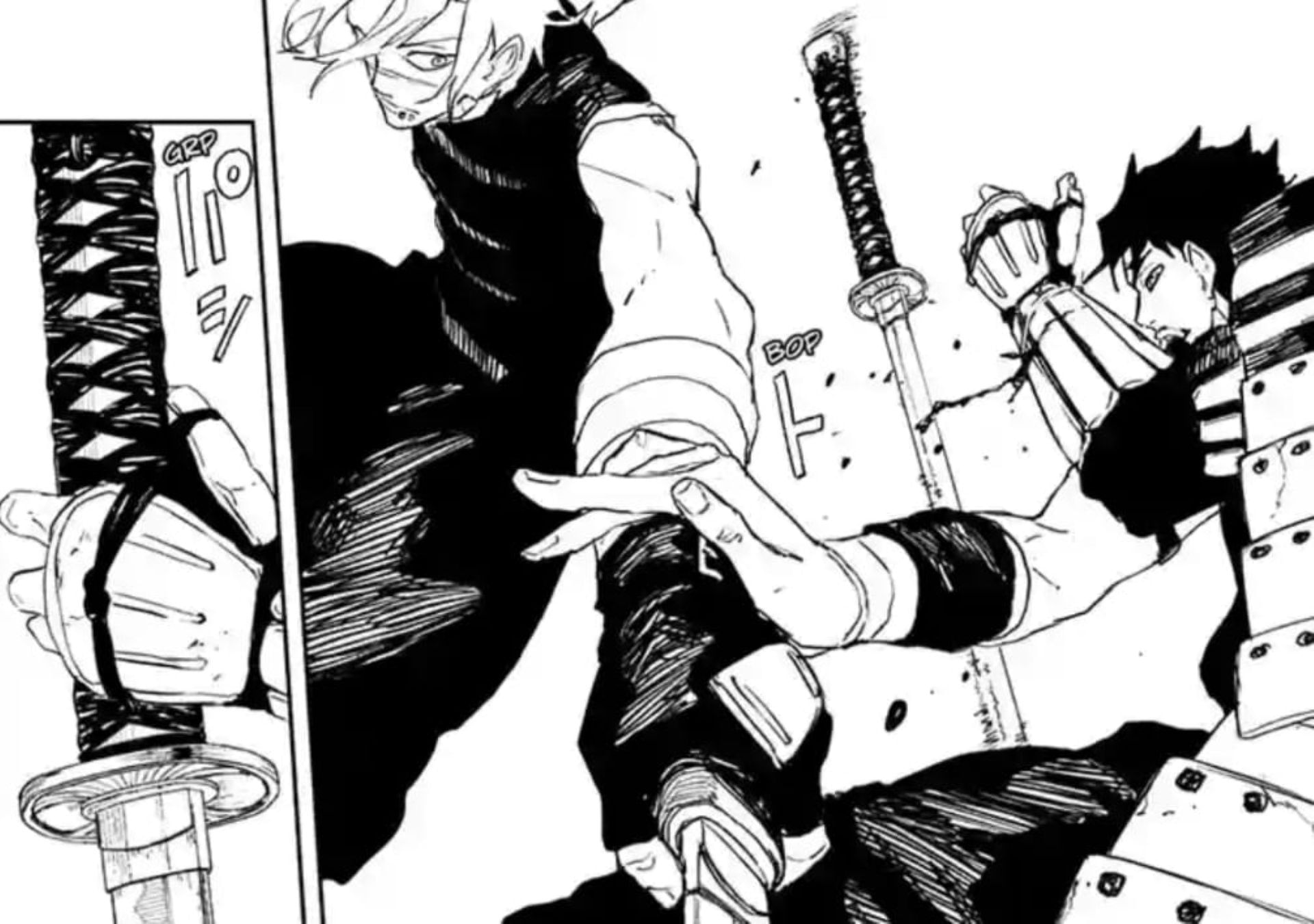 Natsuki vs. Hokuto (Image via Shueisha)