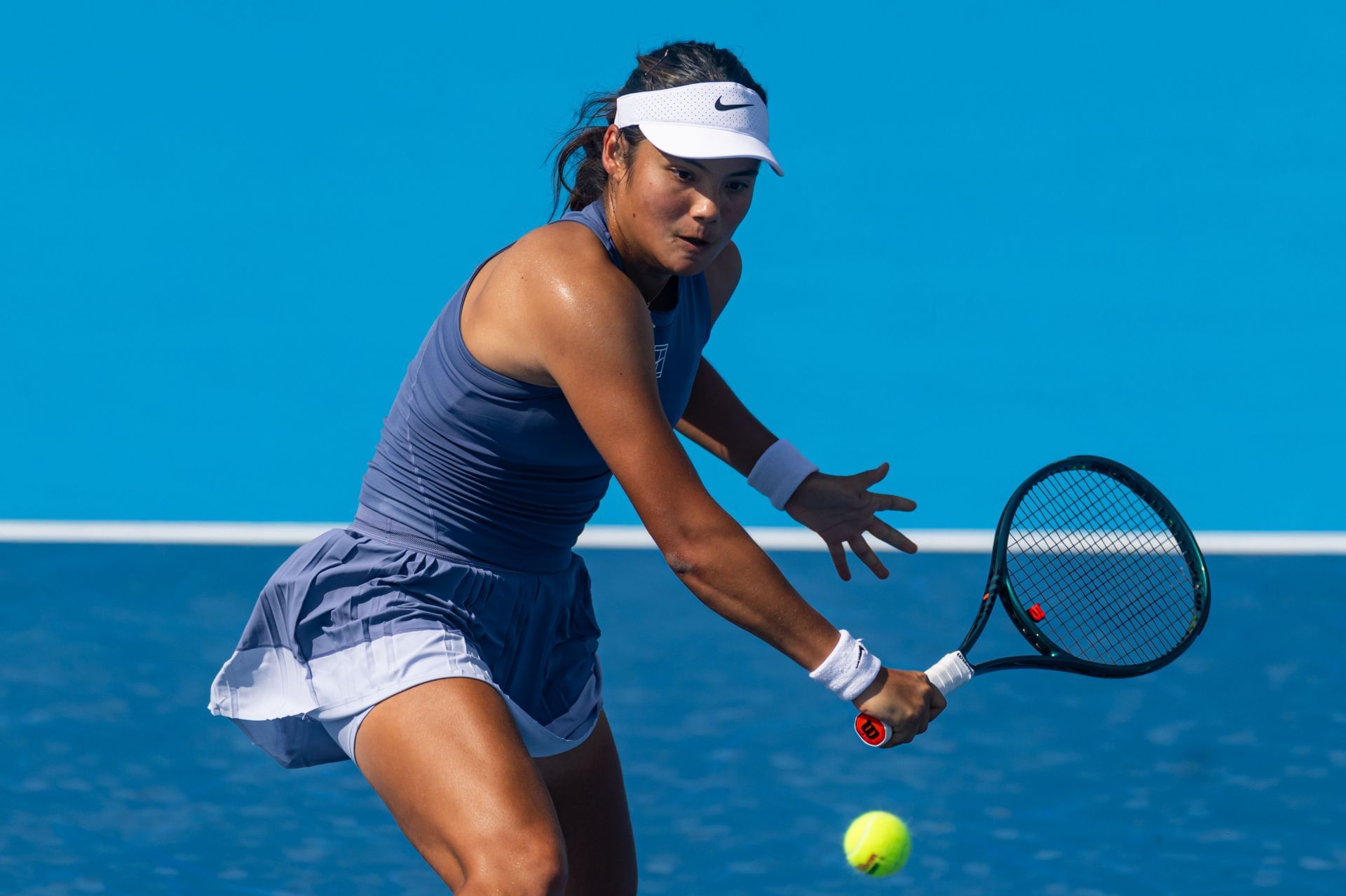 Raducanu in action at the Cincinnati Open 2025 (Image Source: Getty)