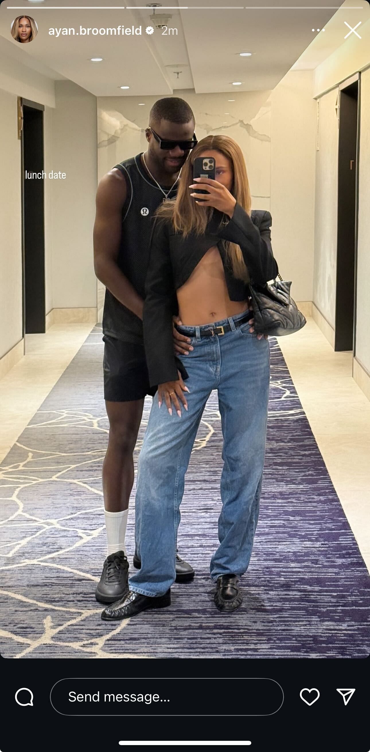 Screengrab from Ayan Broomfield&#039;s Instagram @ayan.broomfield