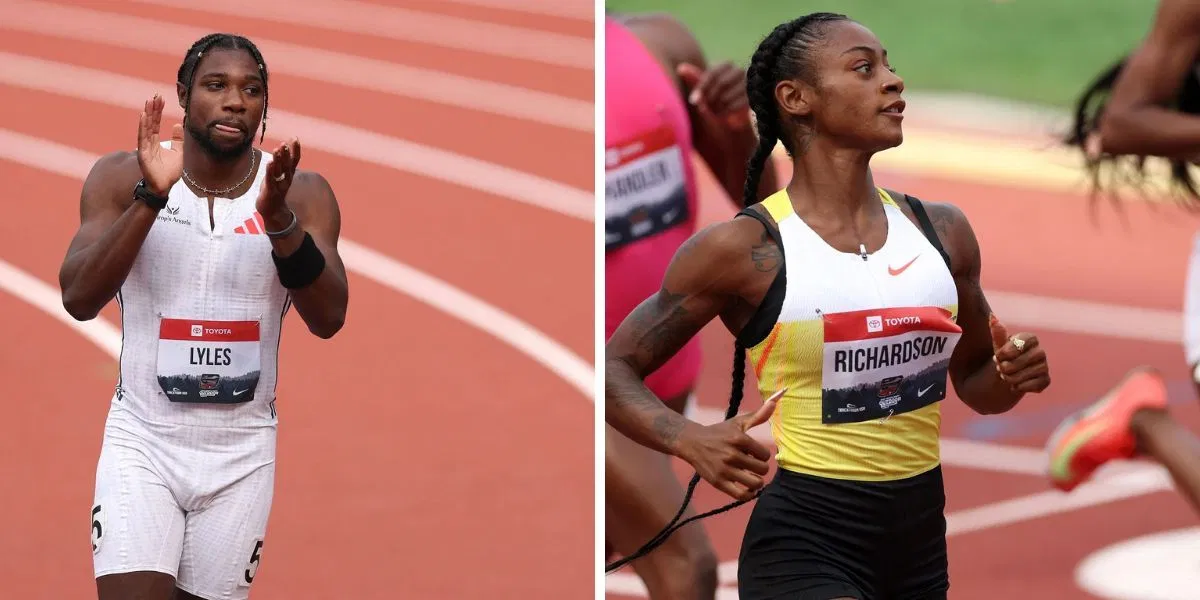 Noah Lyles and Sha