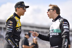 Watch: Brad Keselowski furiously sprints to confront Carson Hocevar on pit road after on-track qualifying incident at Watkins Glen