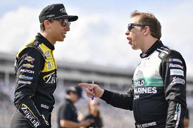Watch: Brad Keselowski furiously sprints to confront Carson Hocevar on pit road after on-track qualifying incident at Watkins Glen