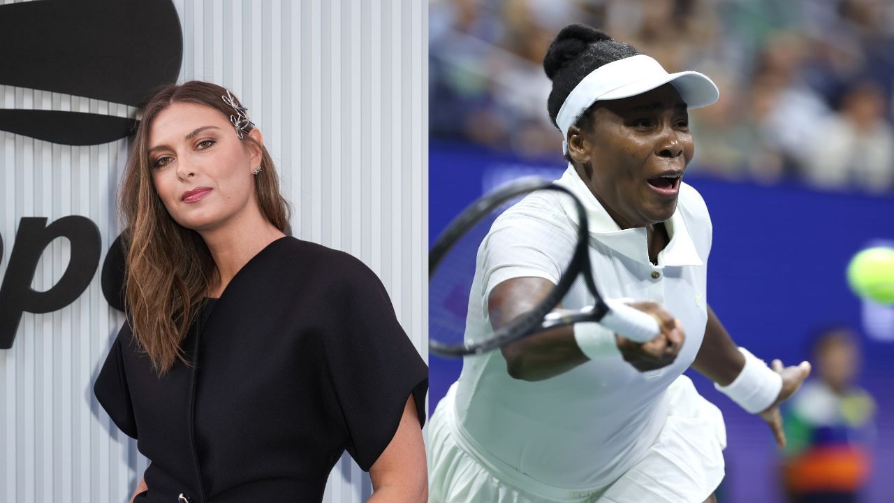 PICTURE: Maria Sharapova makes stylish appearance to watch Venus Williams in action at US Open. Credit: GETTY