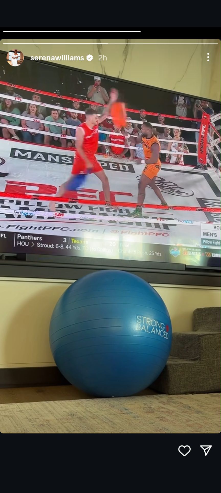 Serena Williams' Instagram story