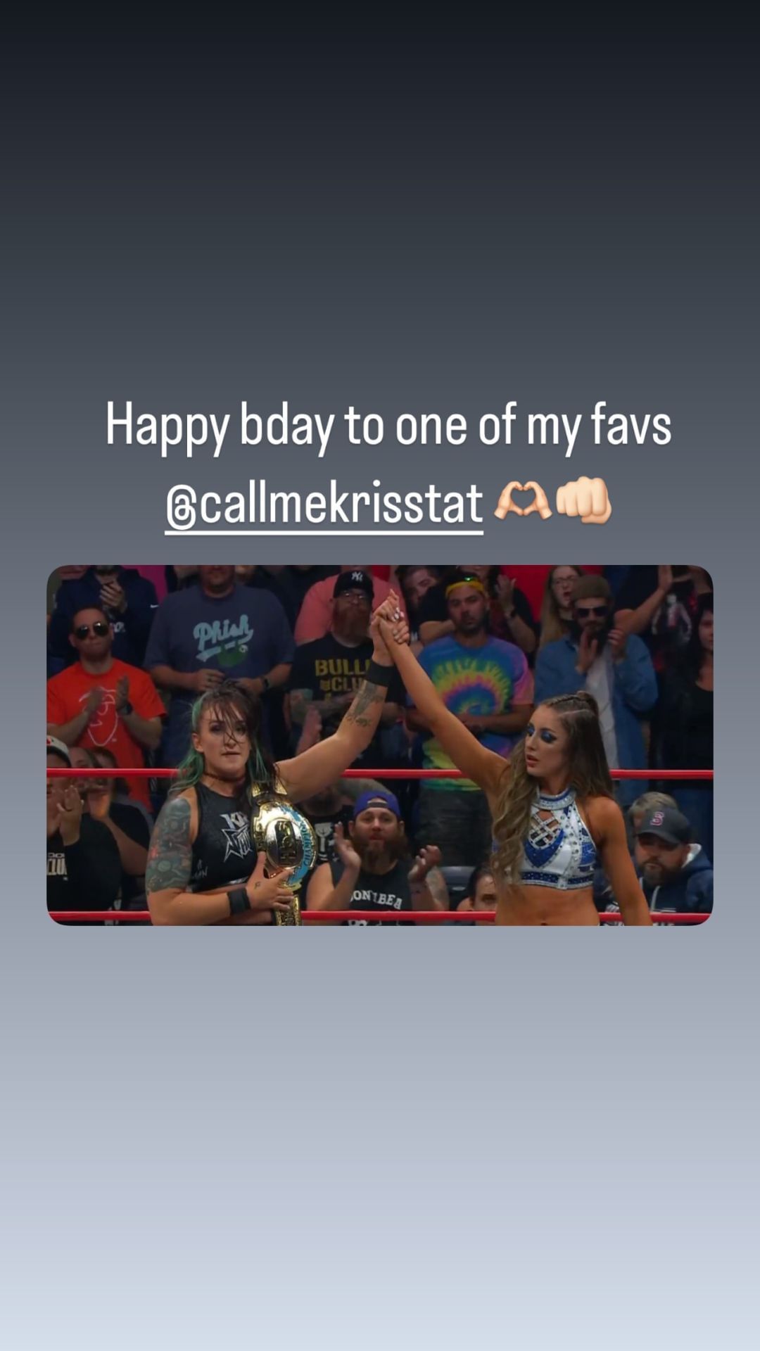 Baker&#039;s story from Instagram.