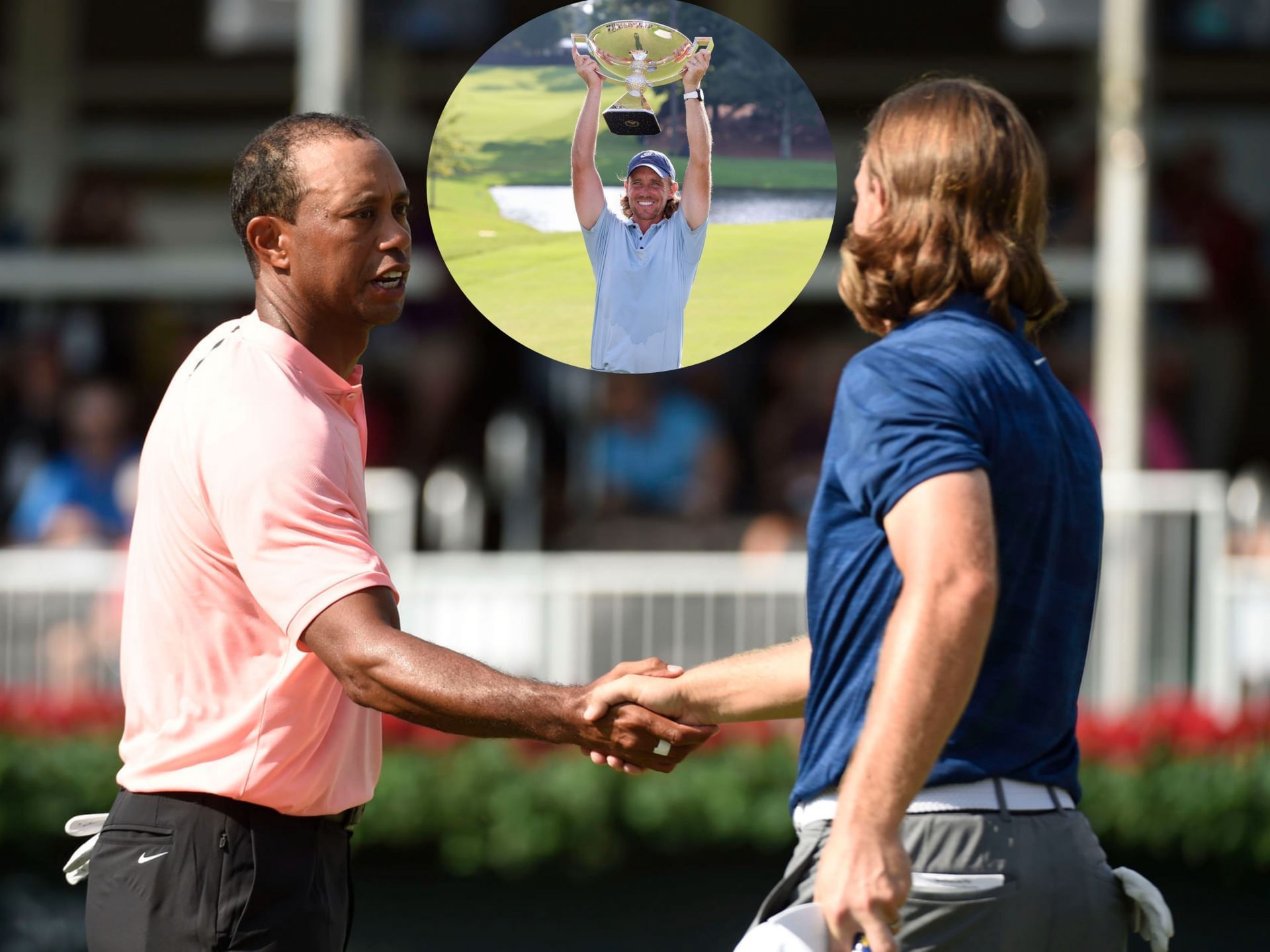 Tiger Woods congratulates Tommy Fleetwood for Tour Championship win (Image via IMAGN)