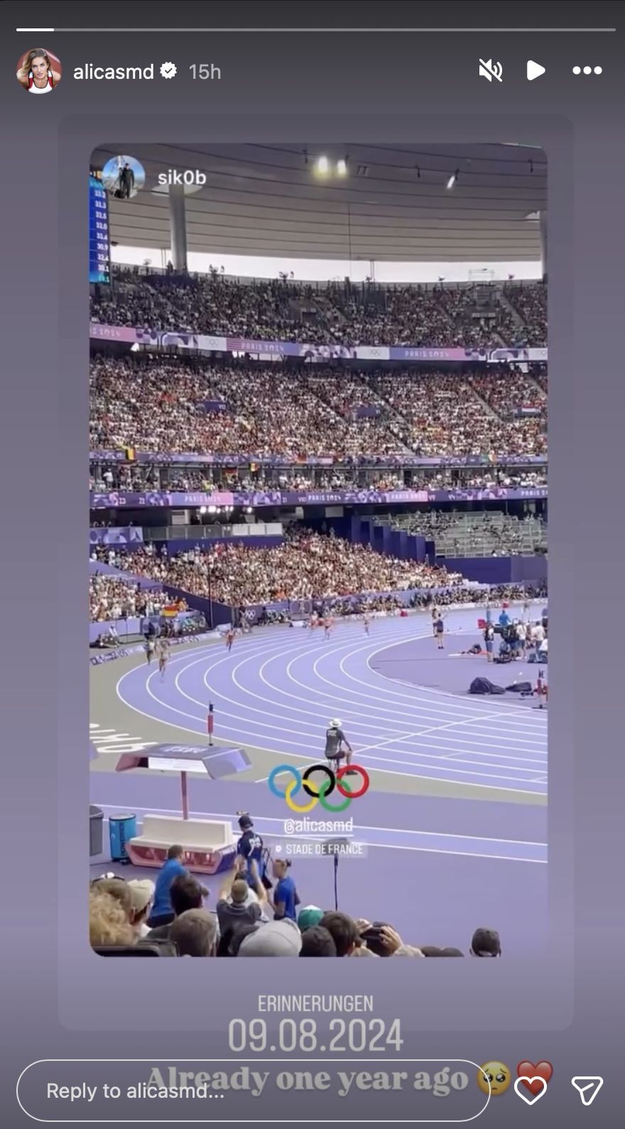 Alica Schmidt gets emotional on Paris Olympics appearance | Instagram@alicasmd