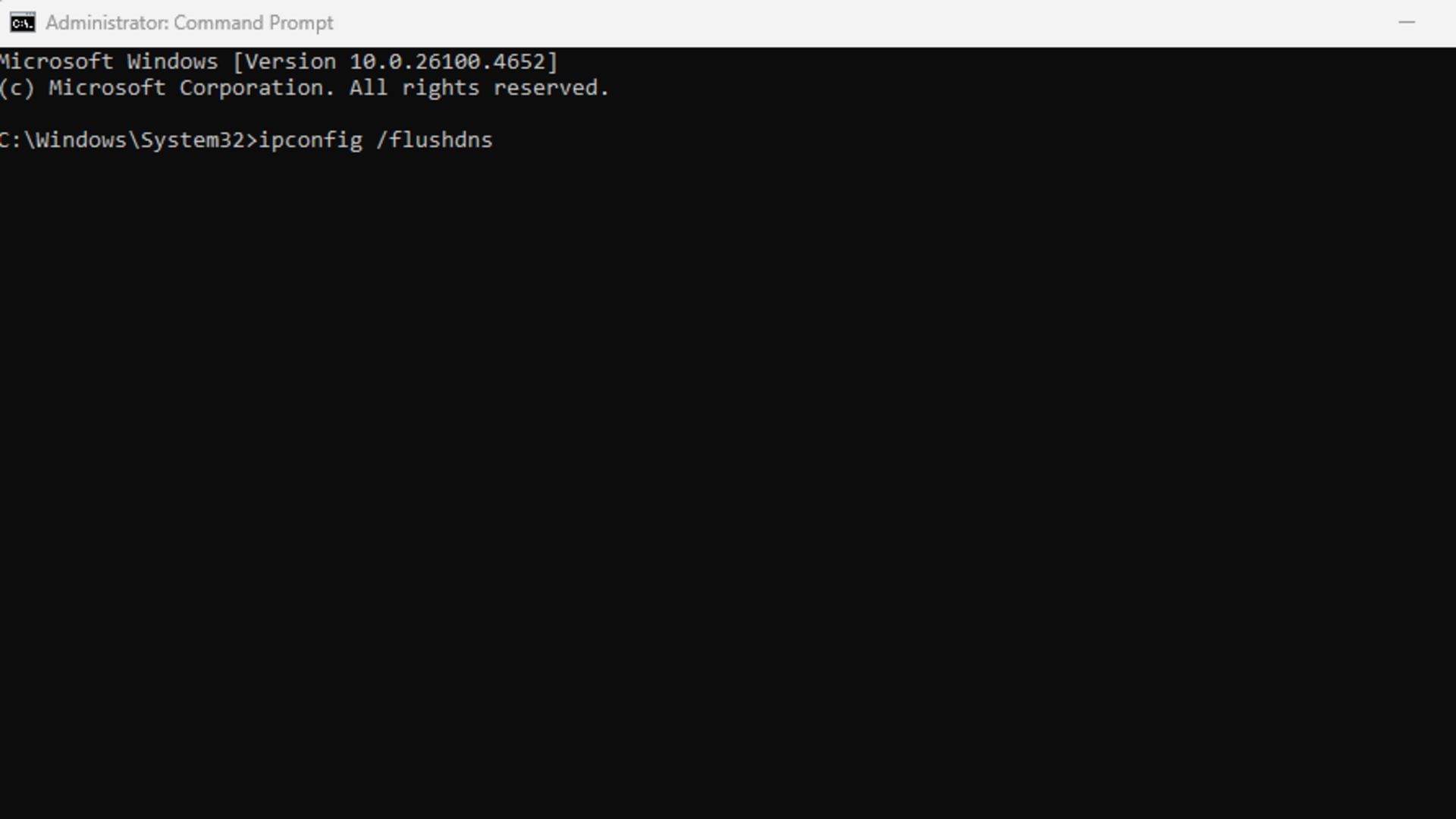 Flushing DNS (Image via Sportskeeda Gaming)
