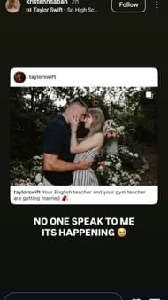 Kristen Saban's Instagram story